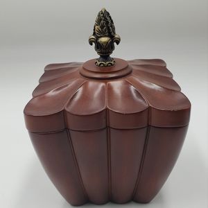 Bombay Wood jewelry Music Box Square Vintage